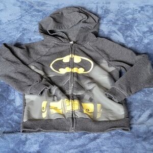Batman Kids Jacket - Gray and Yellow, 7